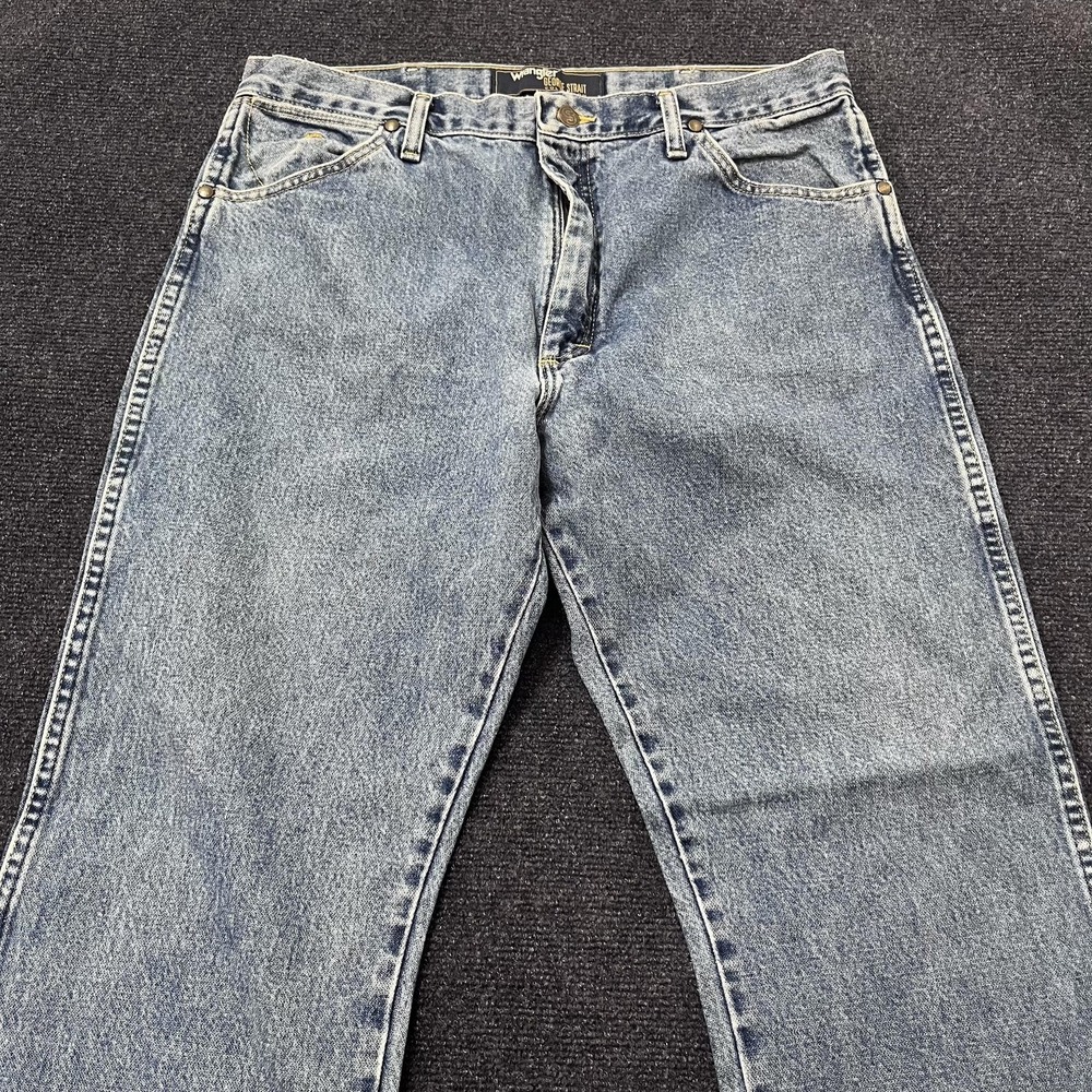 Wrangler George Strait Jeans Mens 38x30 Blue Denim Straight Leg Cowboy